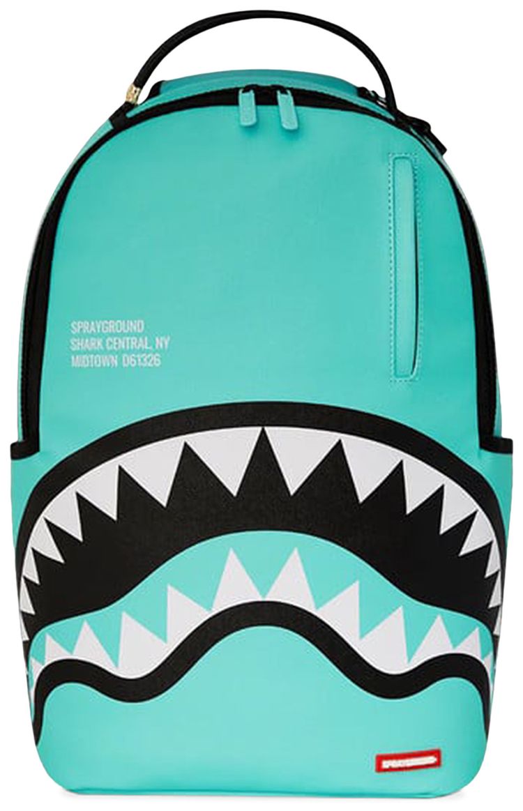Sprayground Shark Central Aqua DLXSV Backpack Blue