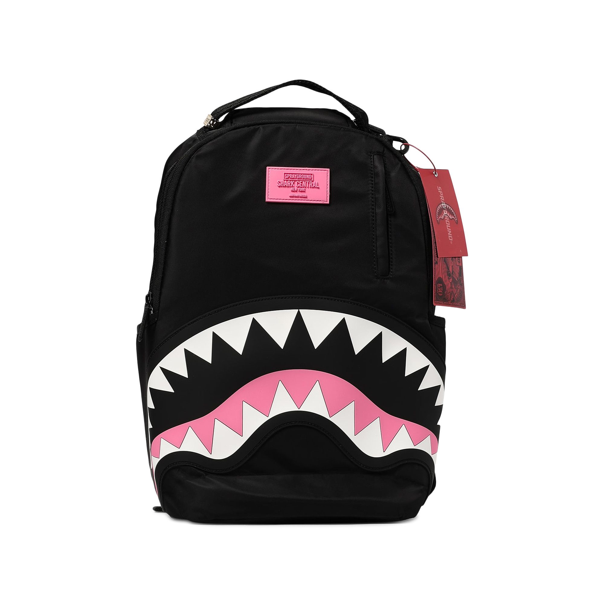 Buy Sprayground Shark Central Backpack 'Black/Pink' - 910B7089NSZ