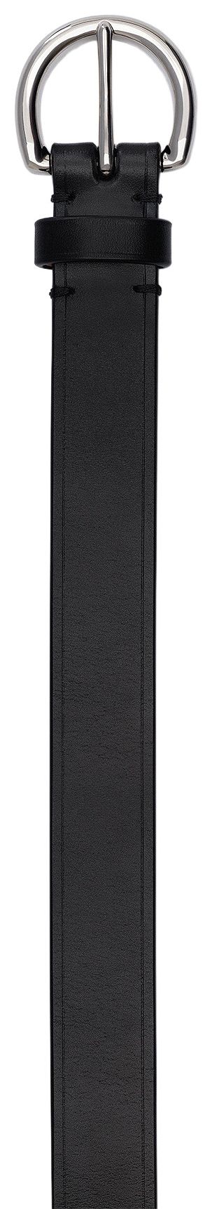 Phoebe Philo Round Buckle Belt Black