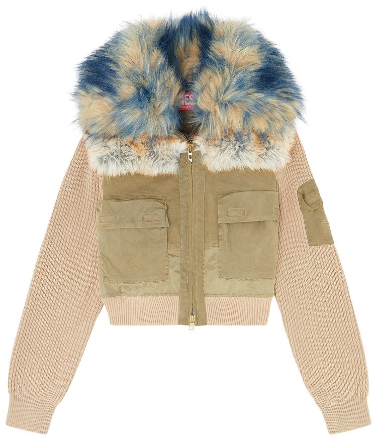 Diesel G Ustav Bomber Jacket Beige