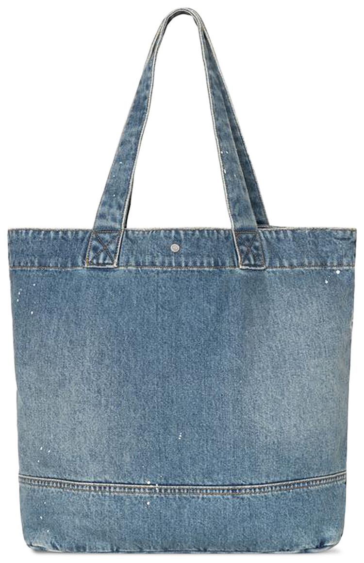 Carhartt WIP Denim Tote Blue Destroy Wash Splatter
