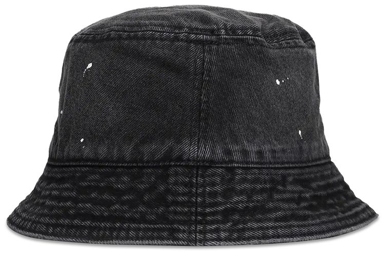 Carhartt WIP Belmar Bucket Hat Black Destroy Wash Splatter