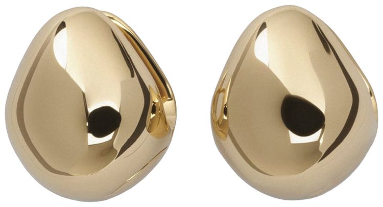 Phoebe Philo Pebble Stud Earrings Gold
