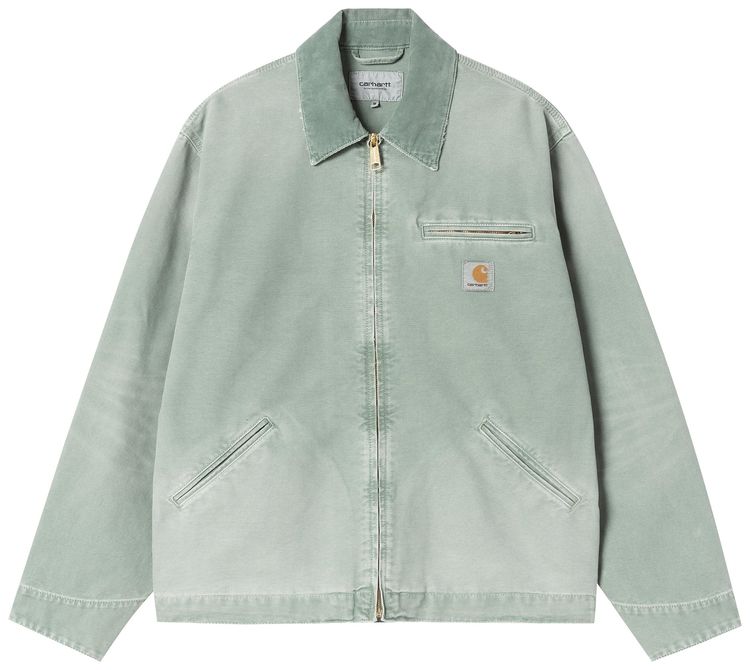 Carhartt WIP OG Detroit Jacket GreenShady Destroy Wash
