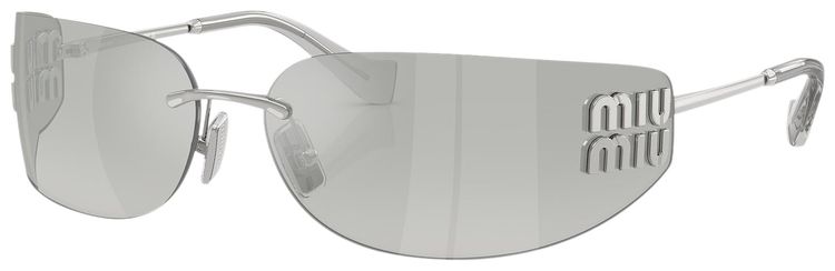 Miu Miu Frameless Sunglasses Silver