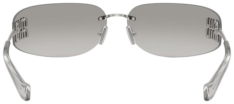 Miu Miu Frameless Sunglasses Silver