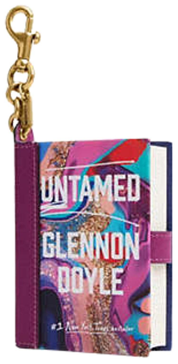 Coach Untamed By Glennon Doyle Book Bag Charm BrassMulticolor