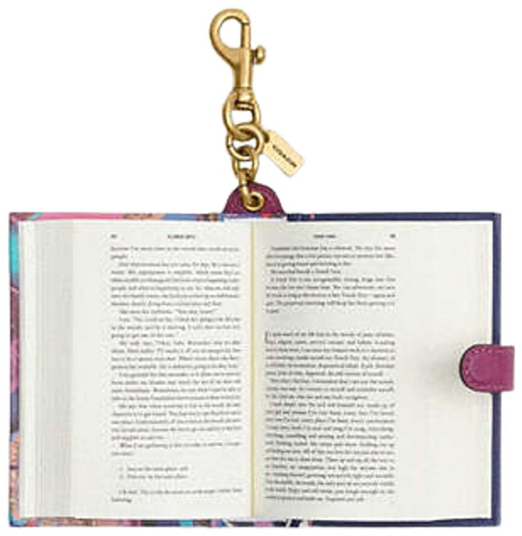 Coach Untamed By Glennon Doyle Book Bag Charm BrassMulticolor