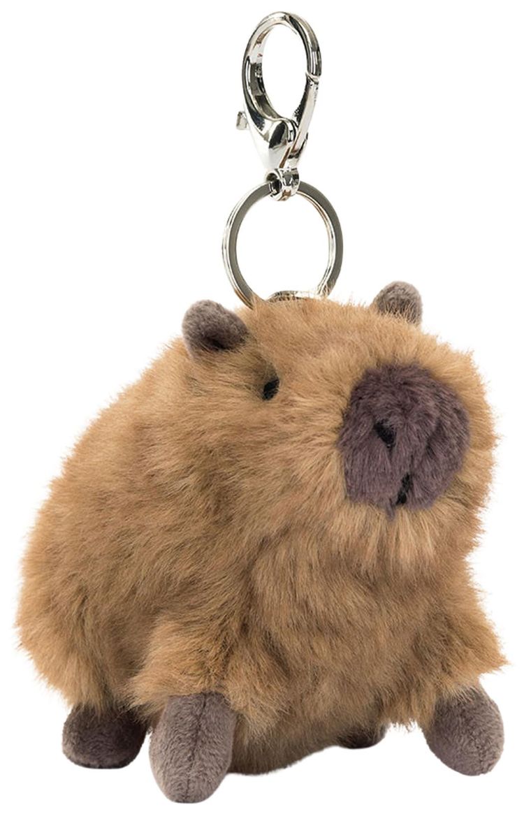 Jellycat Clyde Capybara Bag Charm Brown