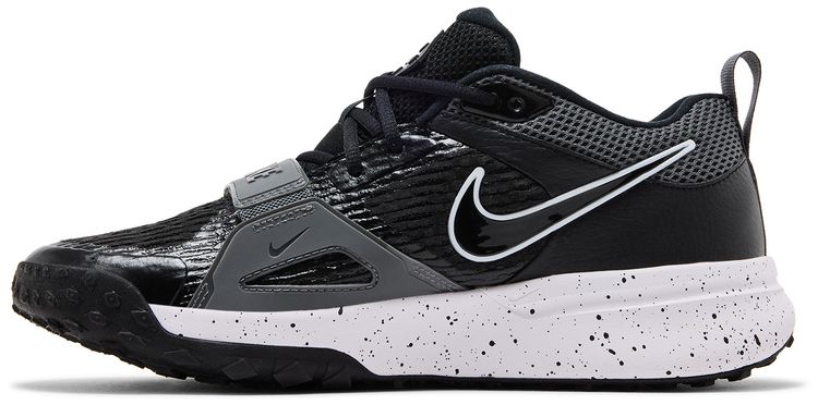 Nike Air Zoom Diamond Elite Turf Black White Splatter
