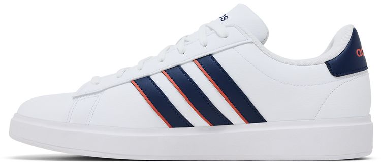 adidas Grand Court White Dark Blue Scarlet