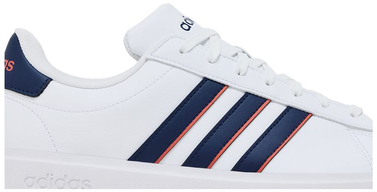 adidas Grand Court White Dark Blue Scarlet