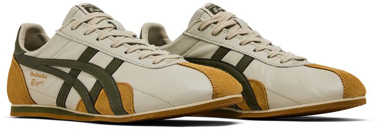 Onitsuka Tiger Runspark Beige Olive Green Mustard Yellow