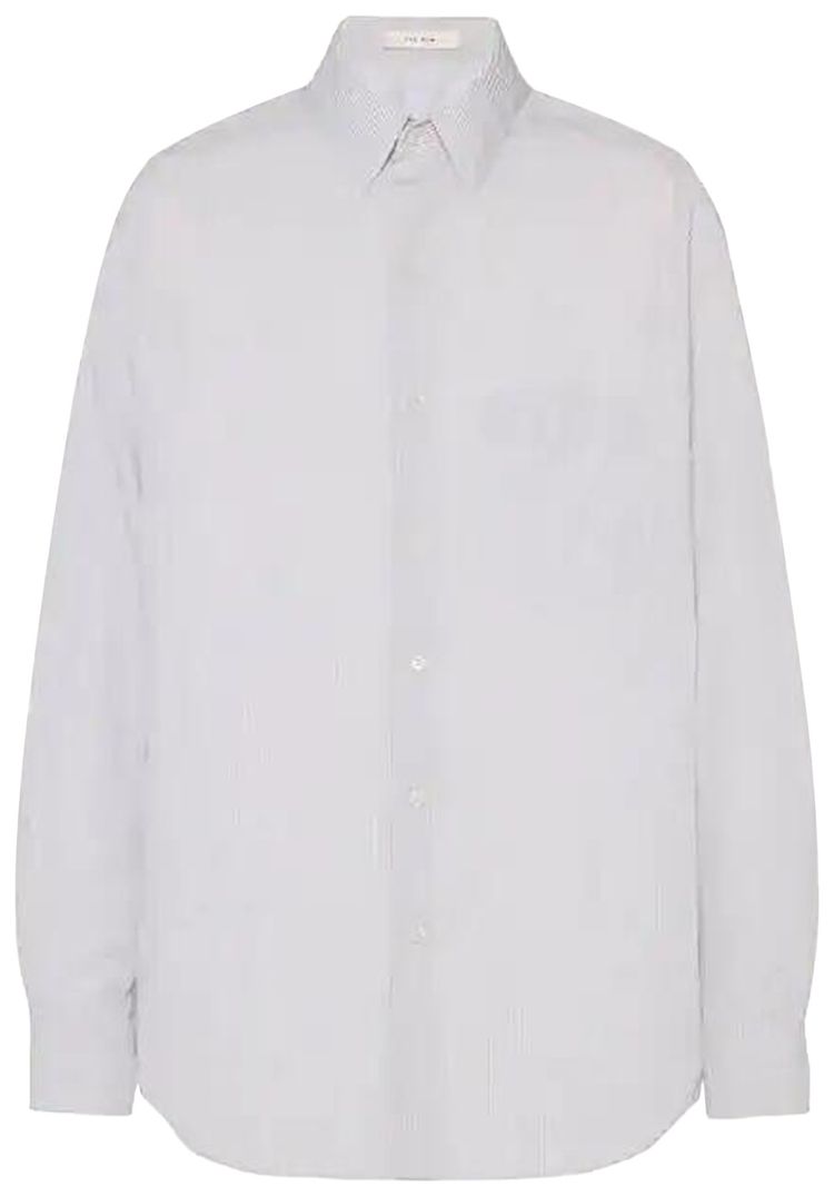 The Row Pace Shirt White Blue Stripe