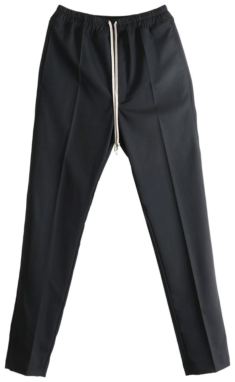 Rick Owens Drawstring Slim Long Pants Black