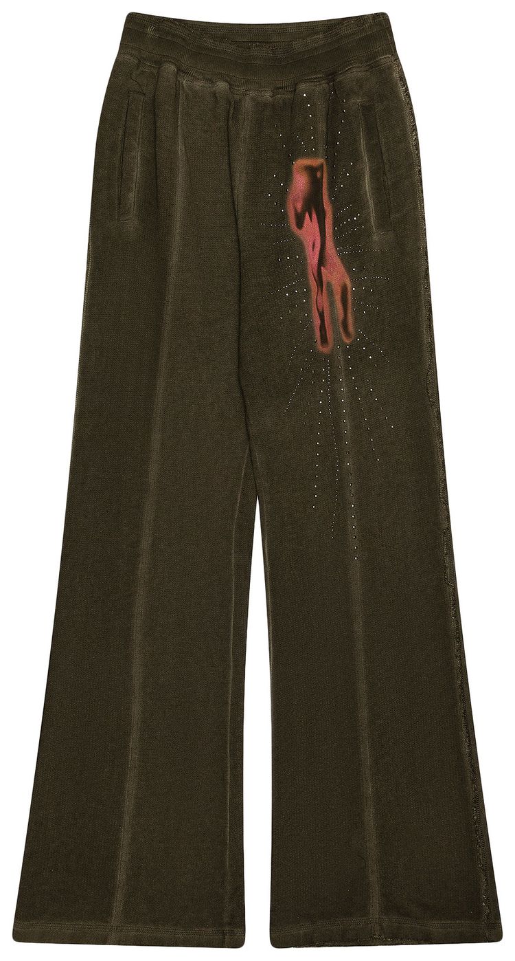 Diesel Quinn Double Knit Track Pants Olive