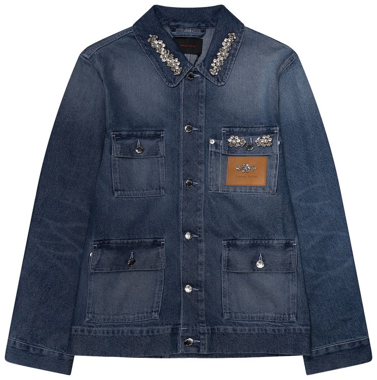 Simone Rocha Pocket Workwear Jacket W Emb MulticolorBlue