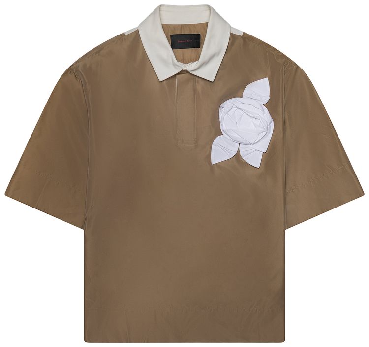 Simone Rocha Pressed Rosette Rugby Jersey Beige