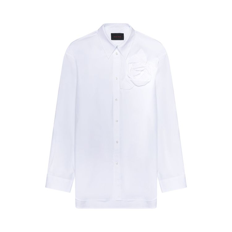 Simone Rocha Pressed Rosette Easy Shirt White