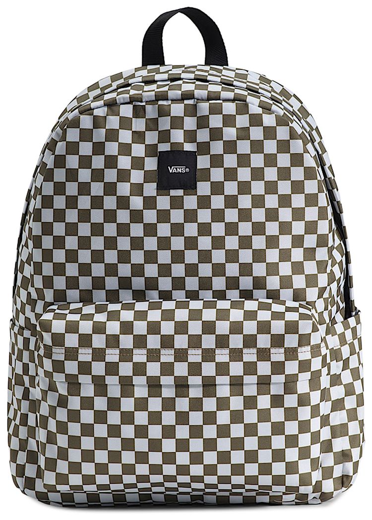Vans Old Skool Checkerboard Backpack Olive Brown