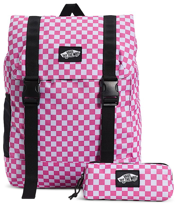 Vans Utility Checkerboard Backpack Fizz Pink