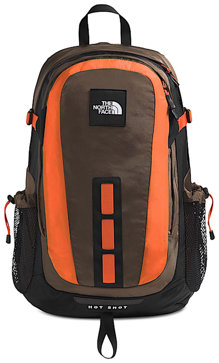 The North Face 30L Hot Shot Se Backpack Smokey BrownTNF BlackSolar Flare