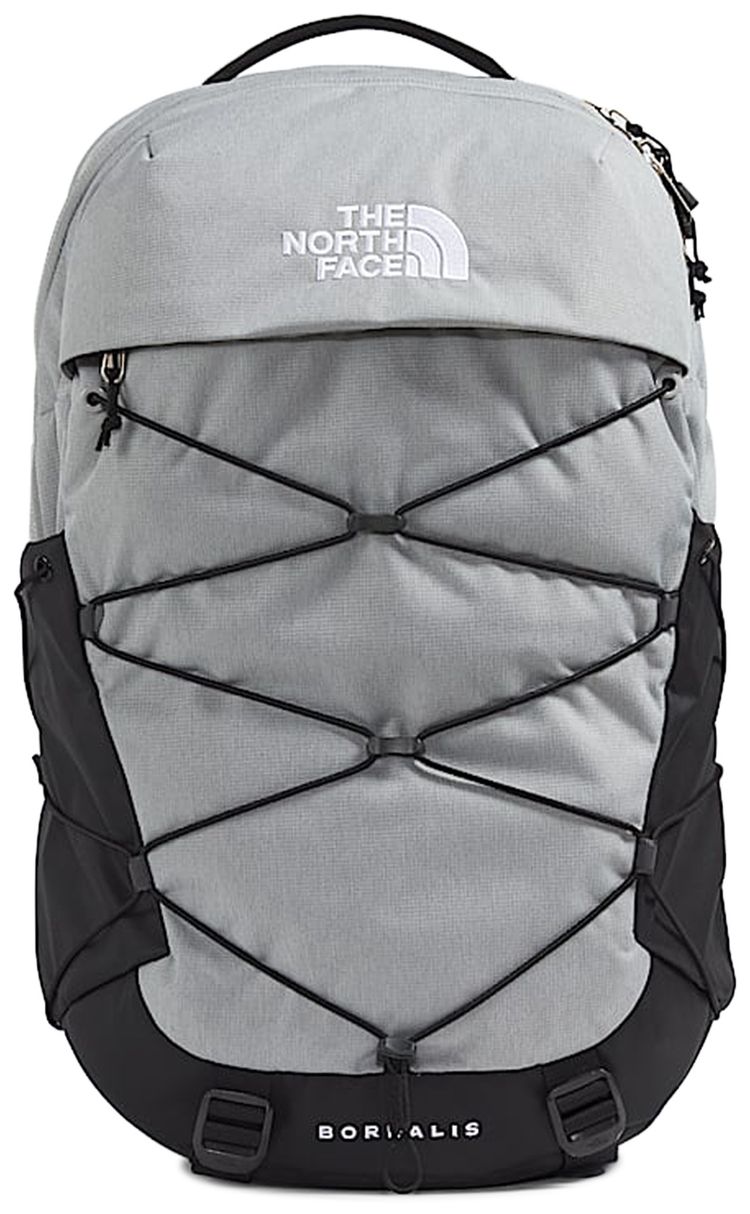 The North Face 28L Borealis Backpack Meld Grey Dark HeatherTNF Black
