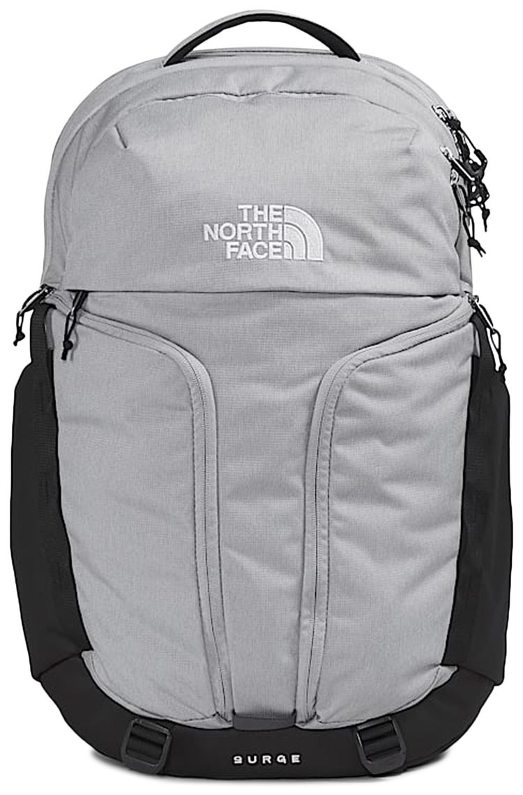 The North Face 31L Surge Backpack Meld Grey Dark HeatherTNF Black