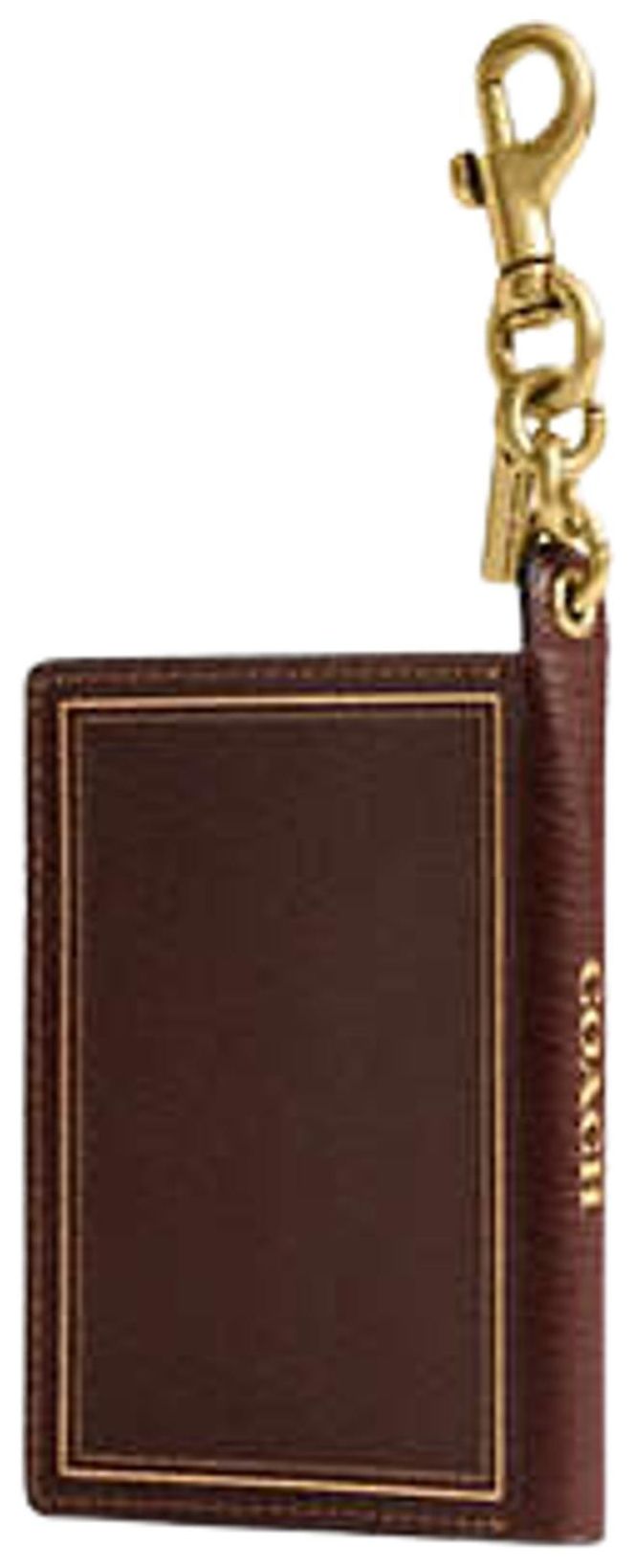 Coach Notebook Bag Charm BrassMaple Multicolor