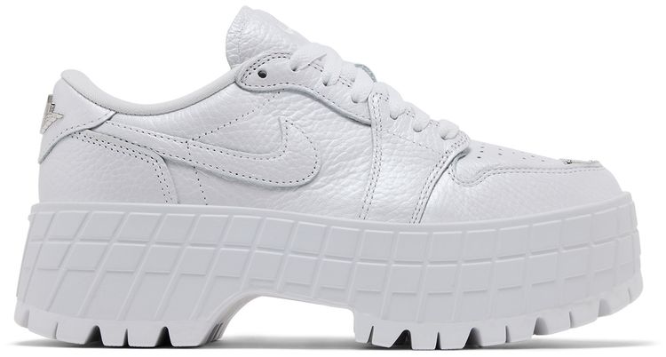 Wmns Air Jordan 1 Low Brooklyn White Metallic Silver