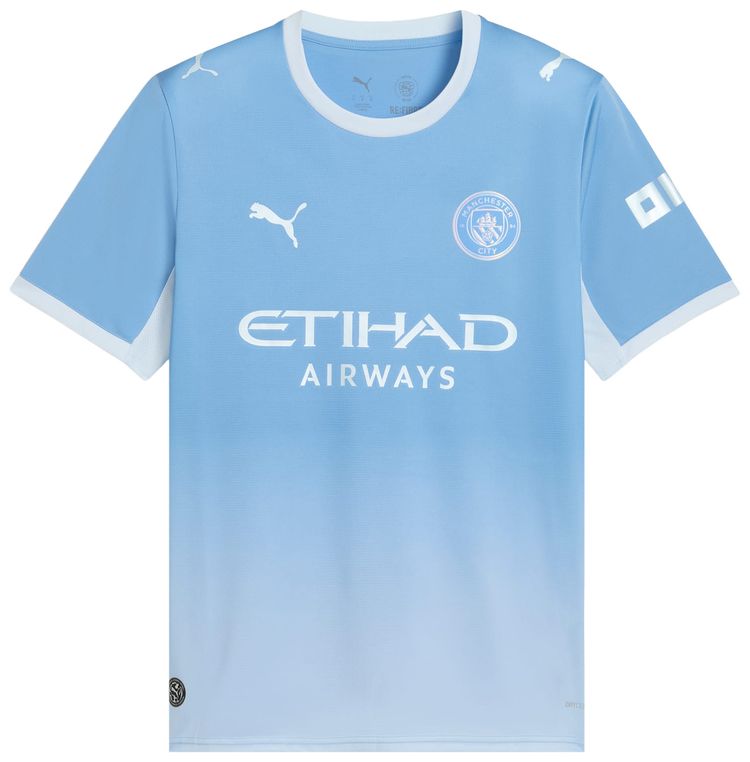 Puma Manchester City Home Team Light BlueIcy Blue Measure