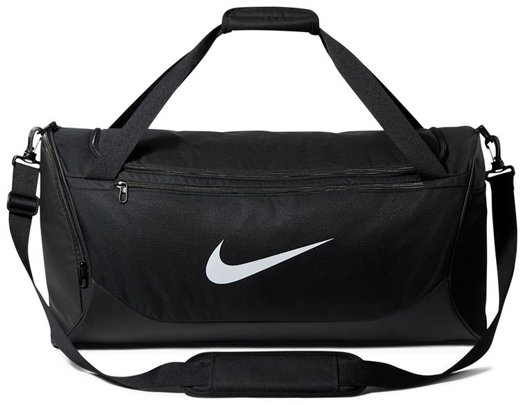 Nike 60L Medium Brasilia DuffeL Bag BlackBlackWhite