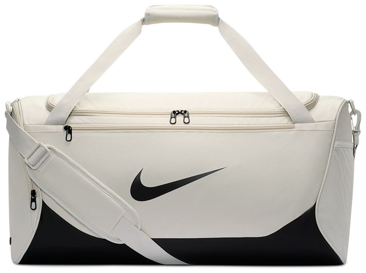 Nike 60L Medium Brasilia DuffeL Bag Light BoneBlackBlack