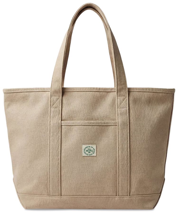 Museum of Peace  Quiet Utility Canvas Boat Tote Tan