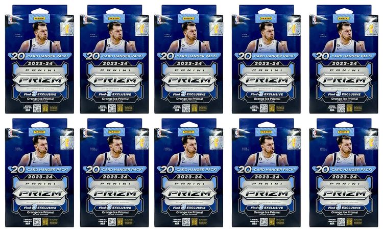 2023 24 Panini Prizm Basketball Hanger Box Orange Ice Prizms 10x Lot