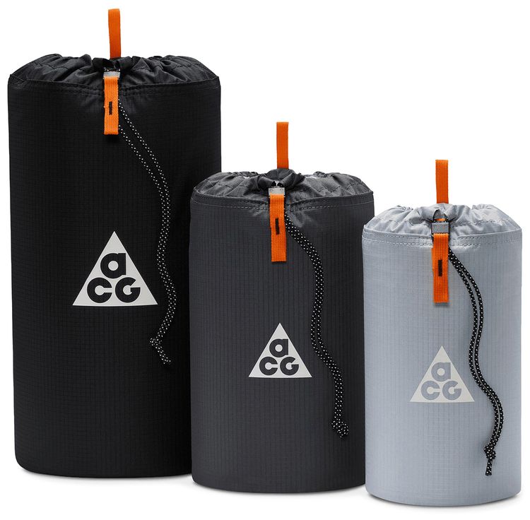 Nike Acg 8L Stuff Sack 3 Pack Black