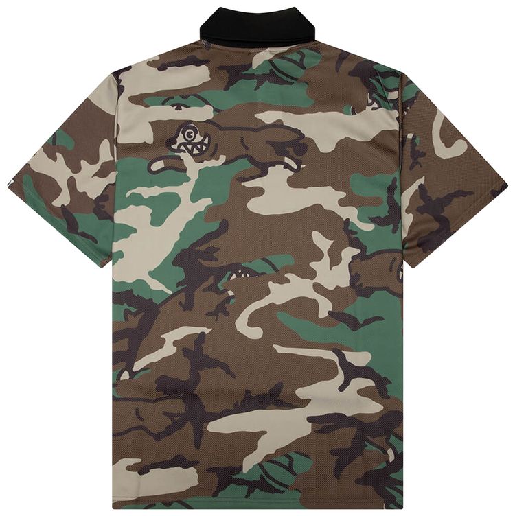 Icecream Acid Short Sleeve Knit Polo Camo