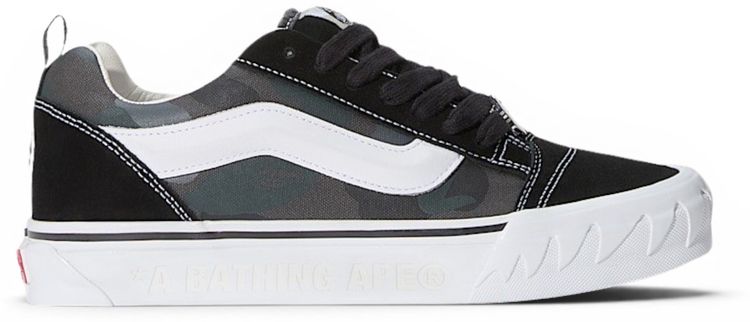 BAPE x Vans Premium Knu Skool Camo Black