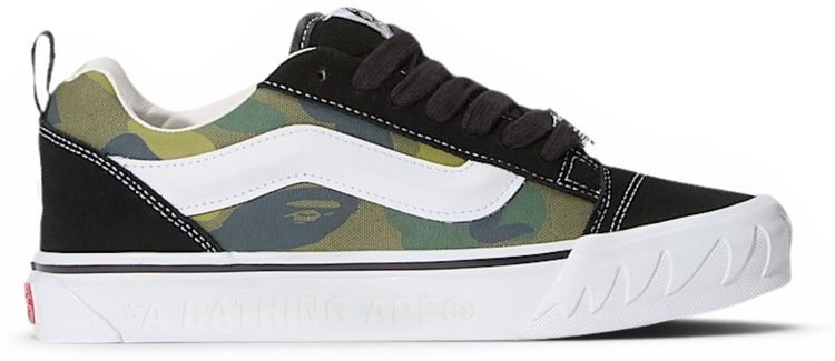 BAPE x Vans Premium Knu Skool Camo Green