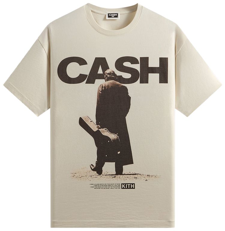 Kith Records For Johnny Cash Solo Desert Vintage Tee Muslin