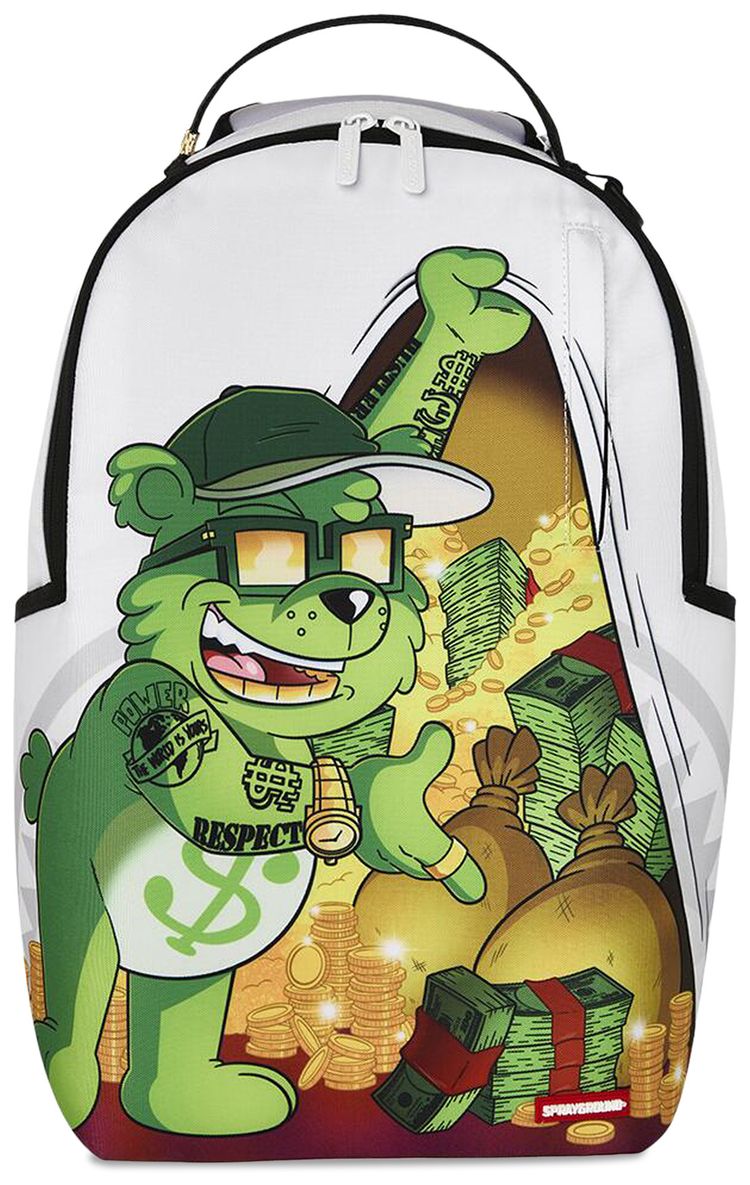 Sprayground Moneybear Cash Cub Backpack White