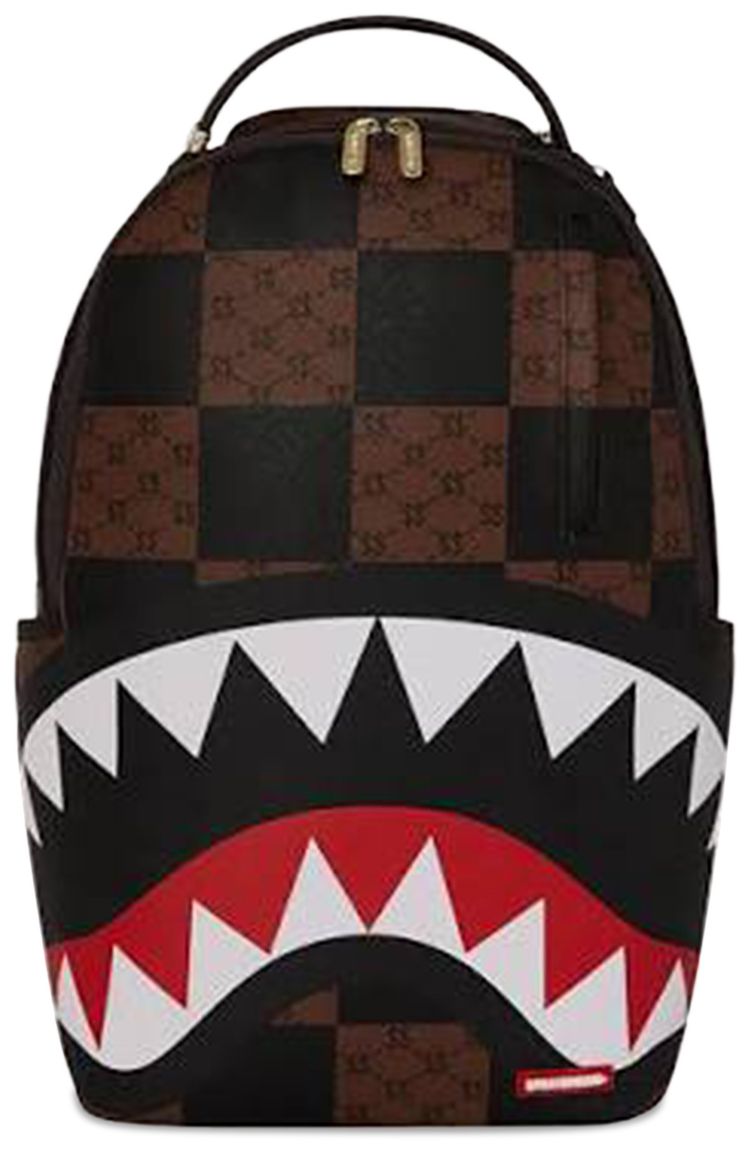 Sprayground Enlarged Check Paris Backpack Brown
