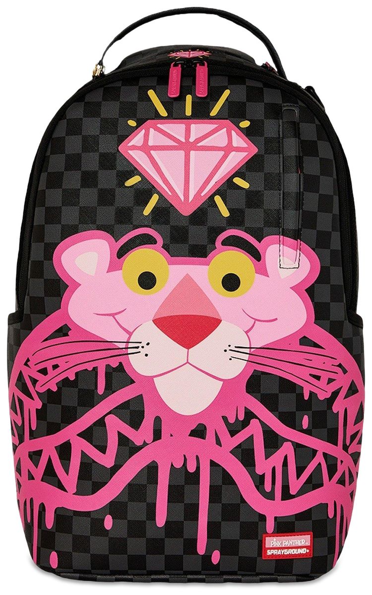 Sprayground Pink Panther Drippy Diamonds Backpack BlackPink