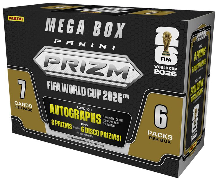 2026 Panini Prizm FIFA World Cup Hobby Mega Box