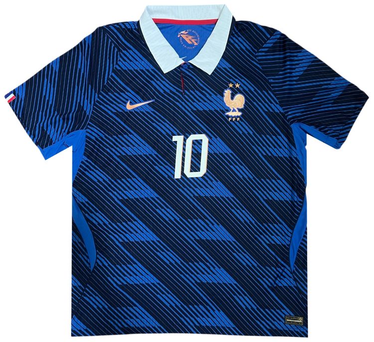 Nike Mbappe France 2026 Match Home Jersey Game RoyalBlackened BlueWhiteMetallic Copper
