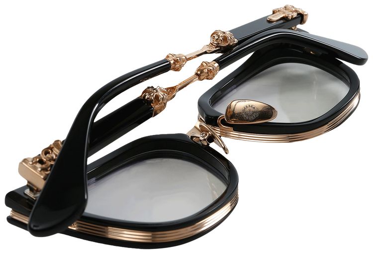 Chrome Hearts Duck Butter Glasses BlackGold Plated