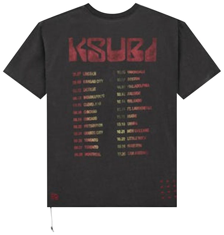 Ksubi Venom Ekcess Short Sleeve Tee Black