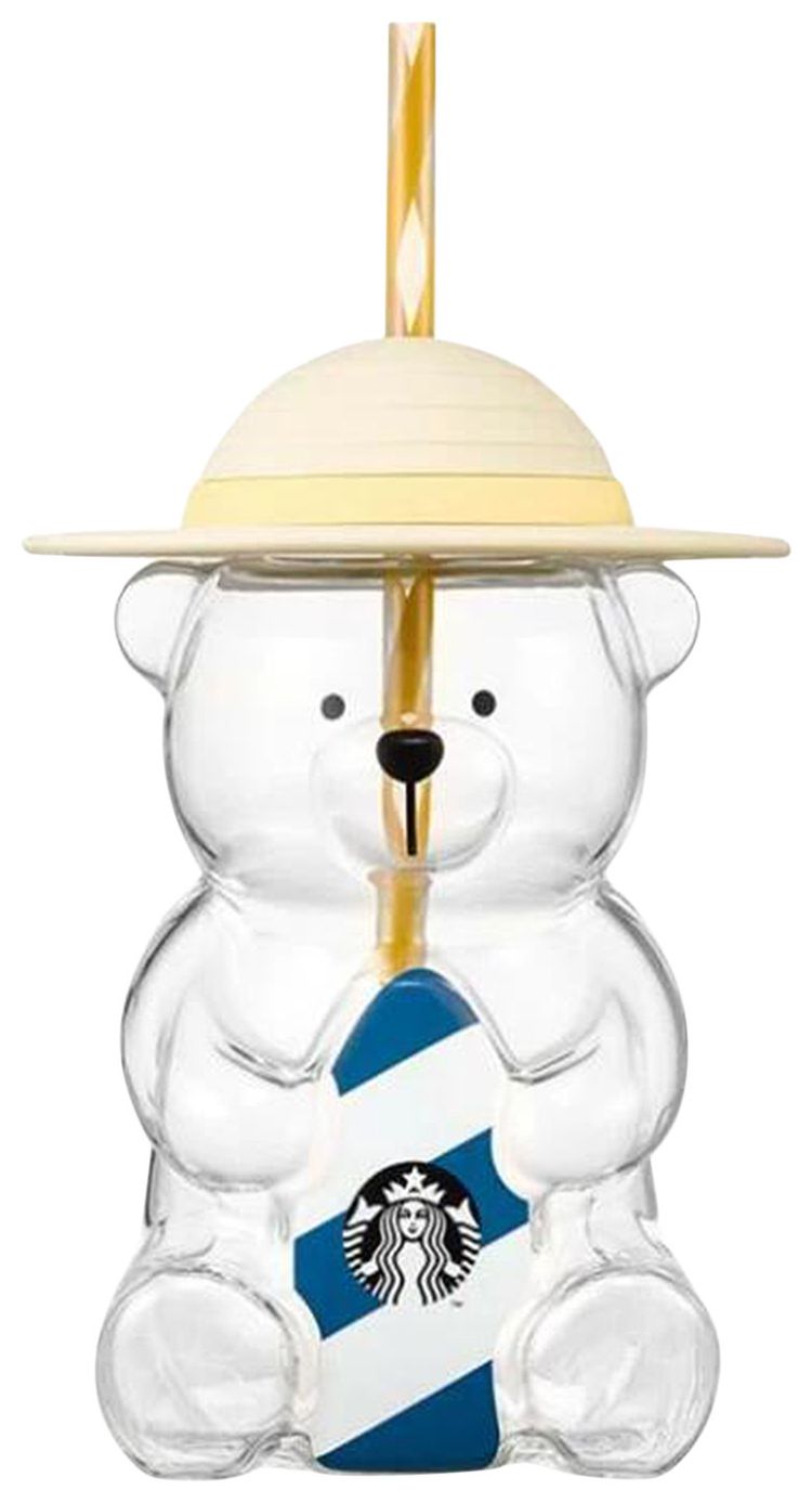 Starbucks Bearista Glass Tumbler Summer Jeju Exclusive
