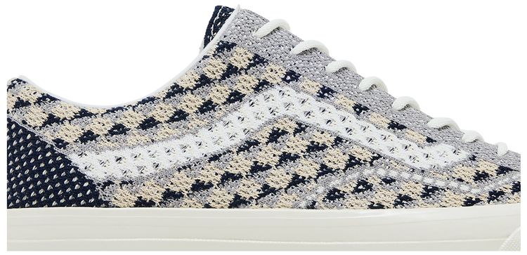 Vans Premium Old Skool Knit Pack   Geo Check Frost Grey