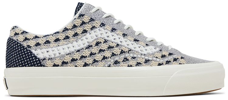 Vans Premium Old Skool Knit Pack   Geo Check Frost Grey